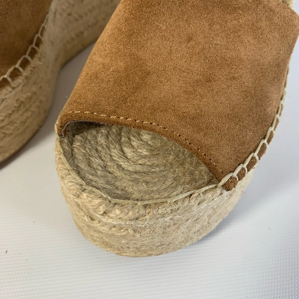 Marc Fisher Tan Wedge Sandals - Picture 4 of 11
